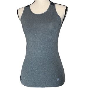 Core 10 Fitted Run Tech Mesh Racerback Tank - Medium Grey Heather - X-Small
